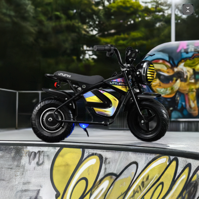 LittleTrax kids electric monkey bike 350w 3 speed 12” dirt bike - Revv it up on the ultimate kids bikes - MotoX1 Motocross ATV 