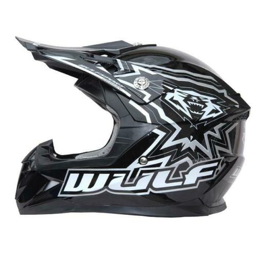 WULFSPORT CUB FLITE-XTRA  KIDS MX HELMET - BLACK - MotoX1 Motocross ATV 